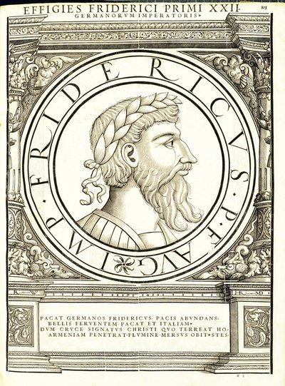 Fridericus I, illustration from 